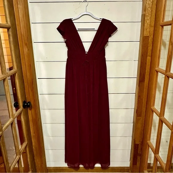 Lulu's Burgundy “I’m All Yours” Dress - Picture 4 of 11